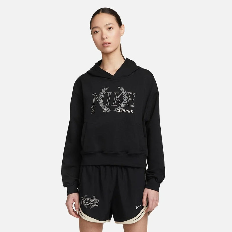 Blusão Nike Dri-FIT Get Fit Feminino - Preto+Branco